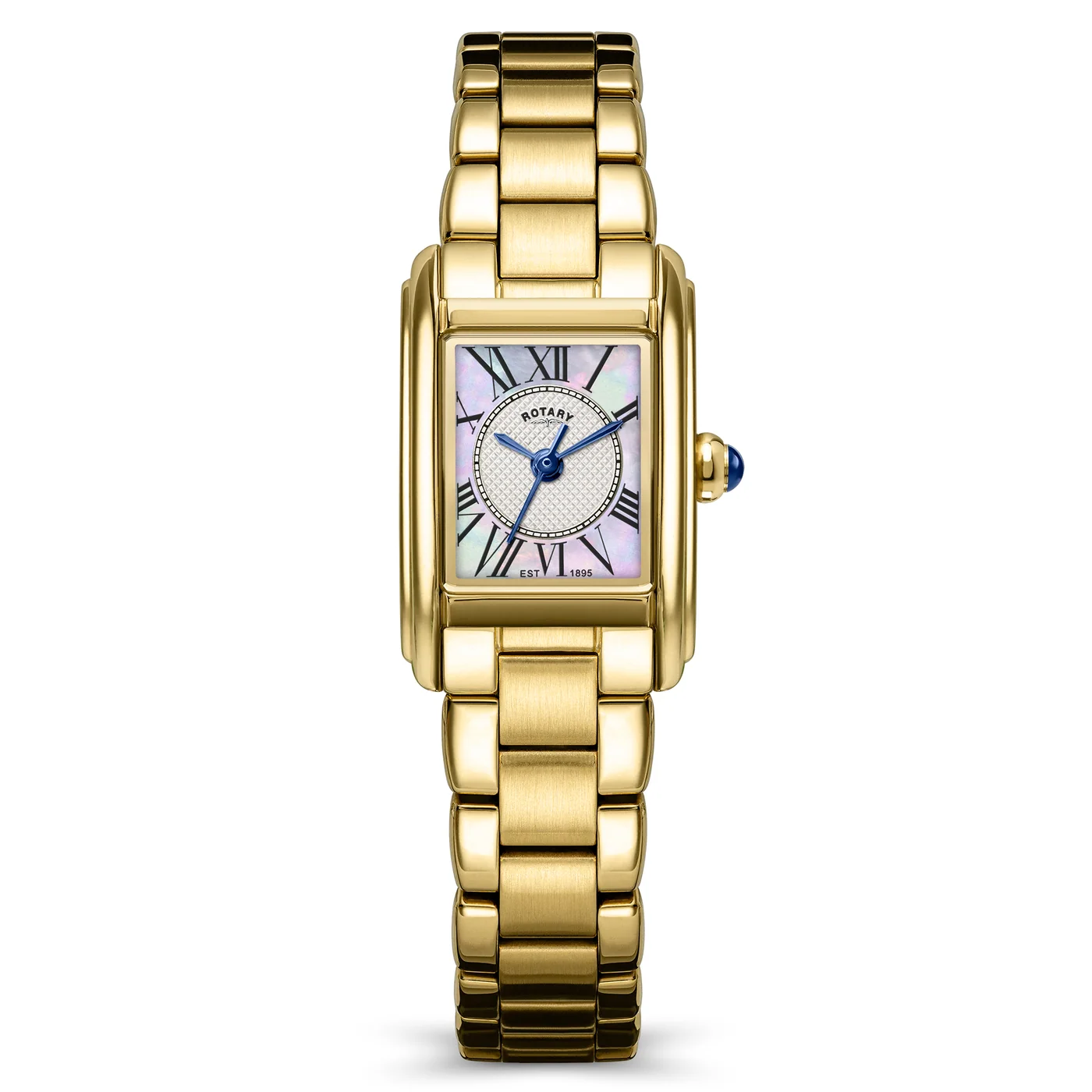 Rotary Heritage Astoria Rectangular Gold Watch RLB10026/70 1