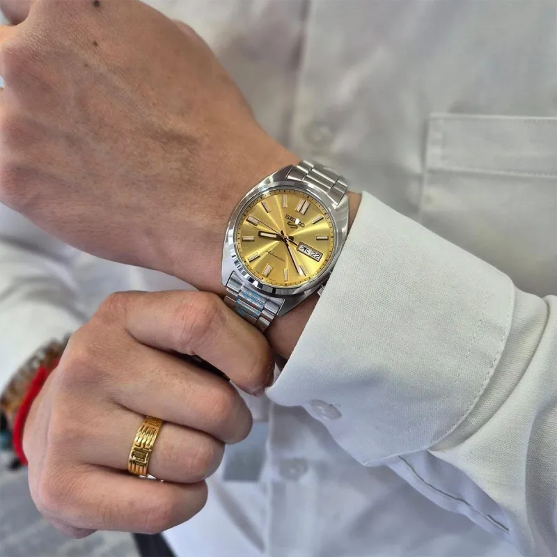 Seiko 5 Sports SNXS Vintage Gold Automatic Watch SRPL59K1 2